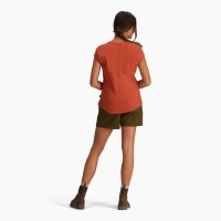 Royal Robbins Vacationer V-Nk Short Sleeve Women's Baked Clay