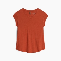 Royal Robbins Vacationer V-Nk Short Sleeve Women's Baked Clay