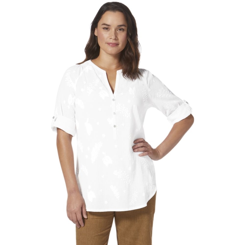 Royal Robbins Oasis II 3/4 Sleeve Women's White