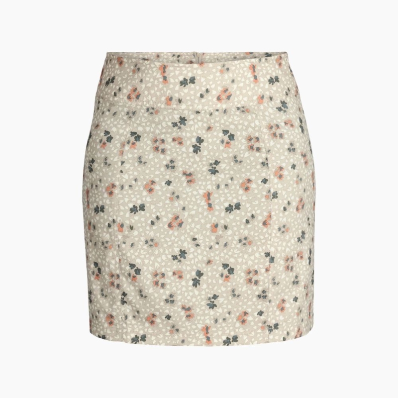Royal Robbins Discovery III Printed Skort Women's Lt Khaki Wilder Pt