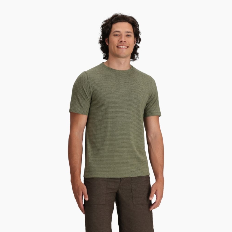Royal Robbins Vacationer Crew Short Sleeve  Fiddlehead Str