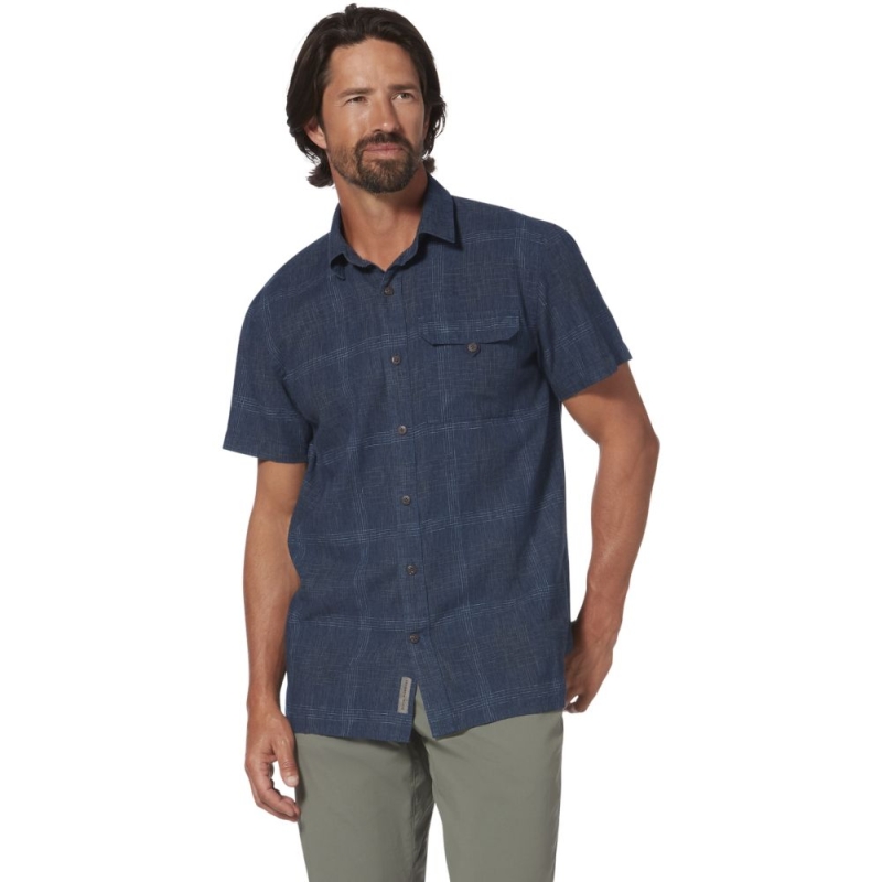 Royal Robbins Hempline Spaced S/S  Collins Blue