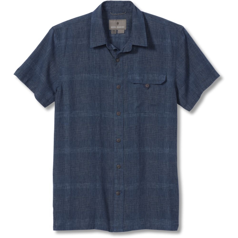 Royal Robbins Hempline Spaced S/S  Collins Blue
