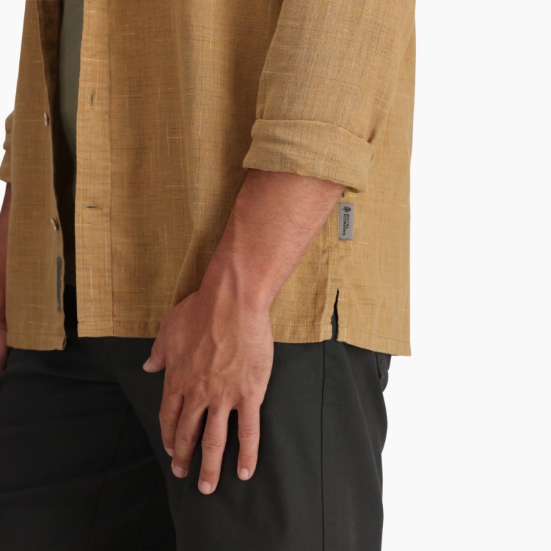 Royal Robbins Hempline Spaced L/S  Bistre