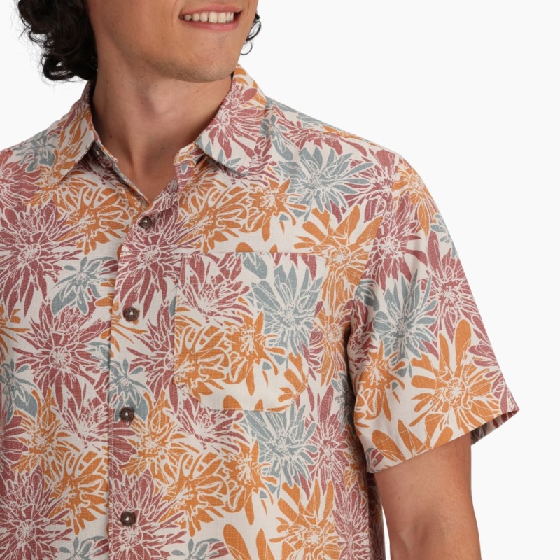 Royal Robbins Comino Leaf Short Sleeve  Baked Clay Bonsall