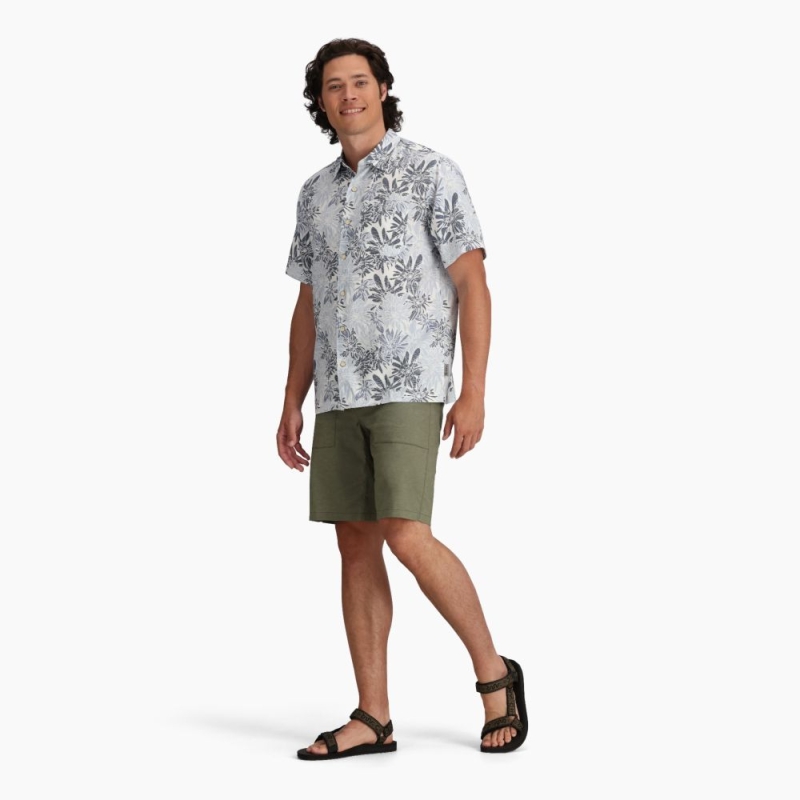 Royal Robbins Comino Leaf Short Sleeve  Sea Bonsal Pt