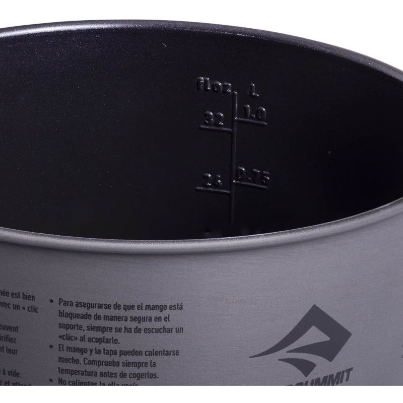 Sea to Summit Frontier UL Pot - 2L Aluminium Hard Anodised Grey