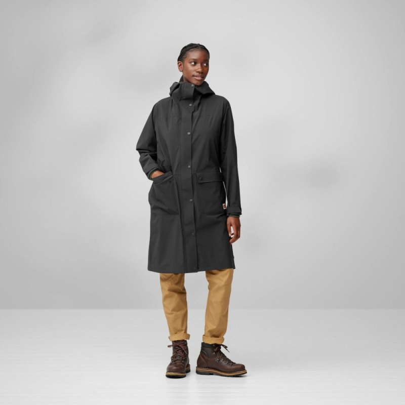 Fjällräven Vardag Rain Parka Women's Black