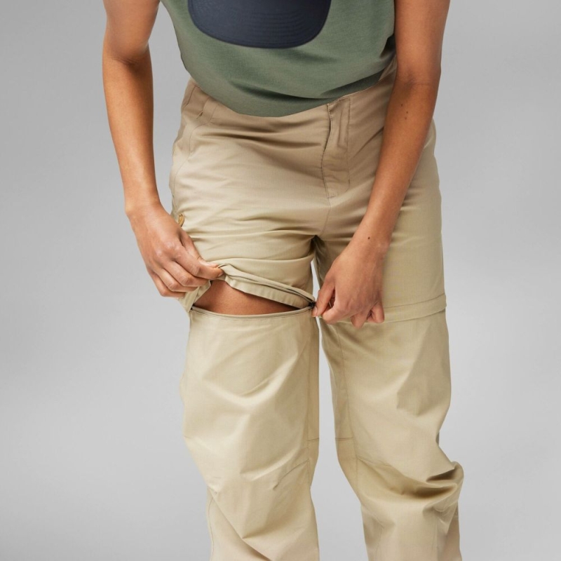 Fjällräven Abisko Hike Zip-off Trs Regular Women's Fossil