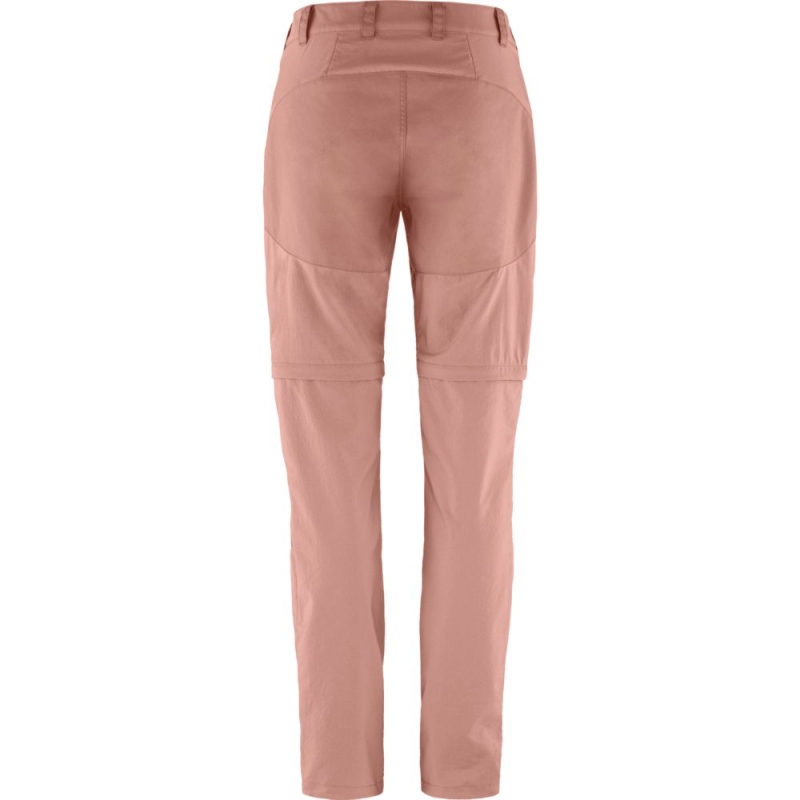 Fjällräven Abisko Midsummer Zip Off Trousers Women's Dusty Rose