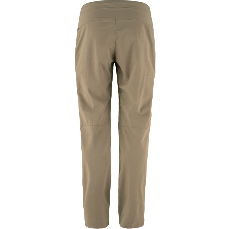 Fjällräven High Coast Trail Trousers Regular Women's Suede Brown