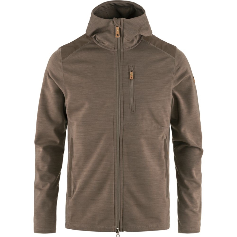 Fjällräven Keb Fleece Hoodie Suede Brown