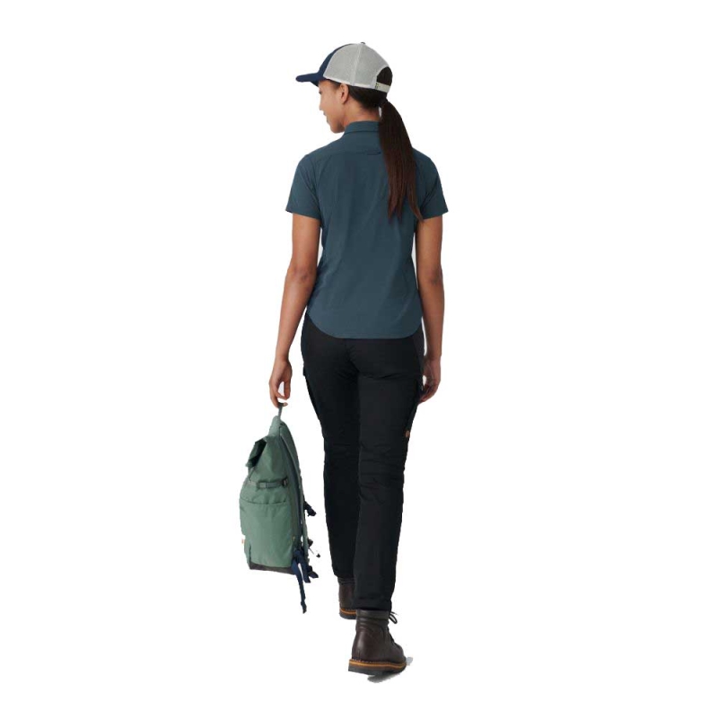 Fjällräven High Coast Lite Shirt Short Sleeve Women's Navy