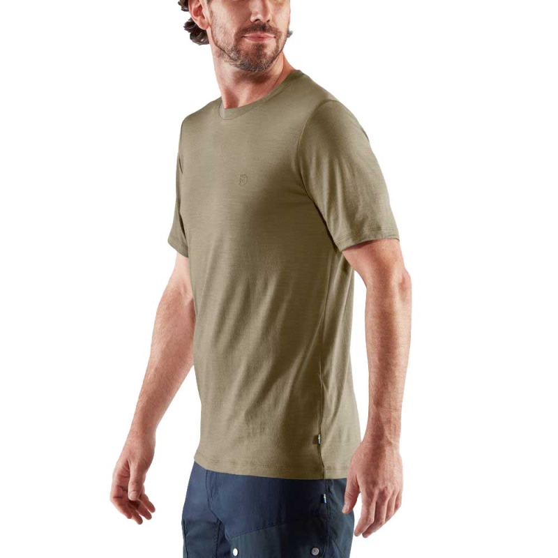 Fjällräven Abisko Wool Short Sleeve Laurel Green