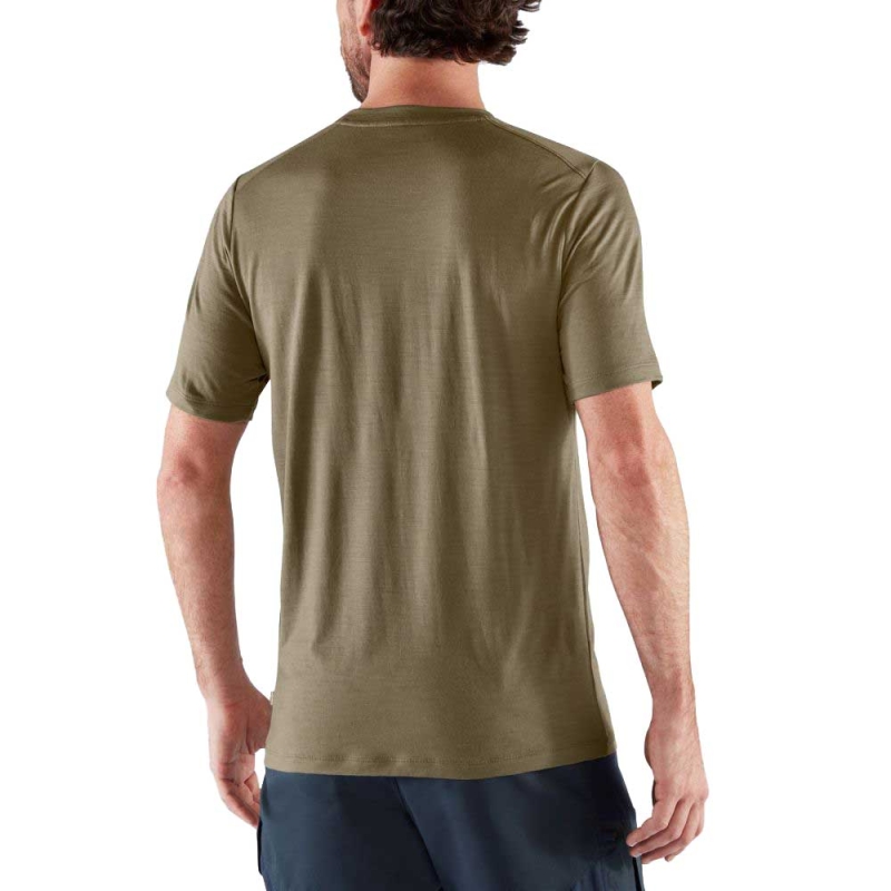 Fjällräven Abisko Wool Short Sleeve Laurel Green