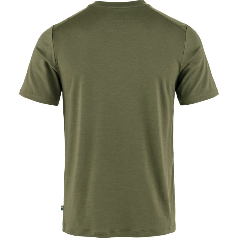Fjällräven Abisko Wool Short Sleeve Laurel Green