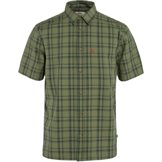 Fjällräven Övik Lite Shirt Short Sleeve Green-Dark Navy