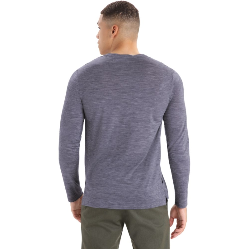 Icebreaker Sphere II Long Sleeve Tee MIDNIGHT HTHR