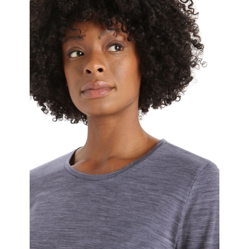 Icebreaker Sphere II Long Sleeve Tee Women's MIDNIGHT HTHR