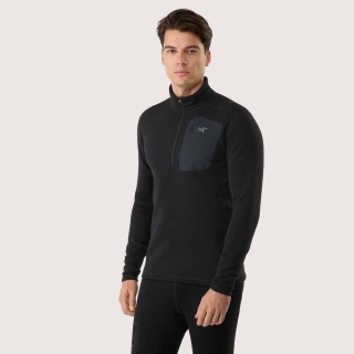 Arc'teryx Rho Heavyweight Zip Neck Black