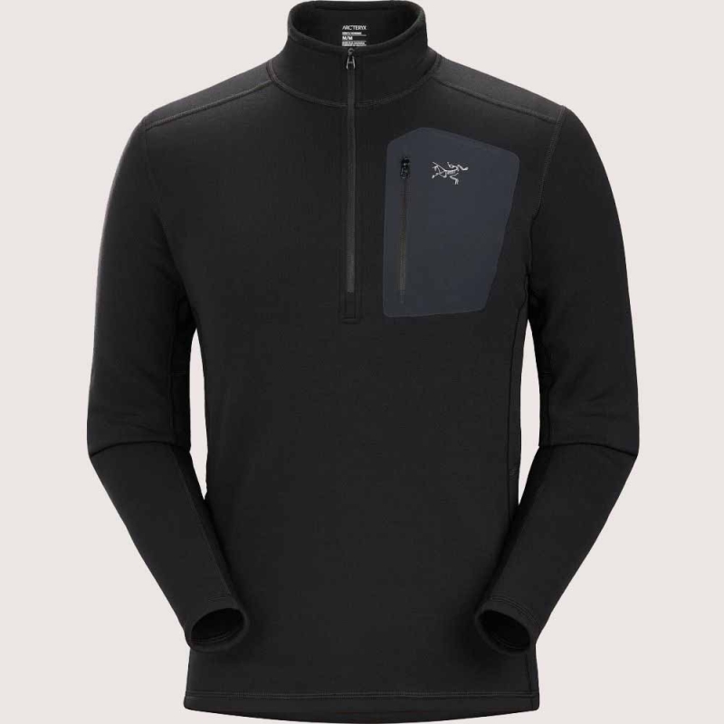Arc'teryx Rho Heavyweight Zip Neck Black