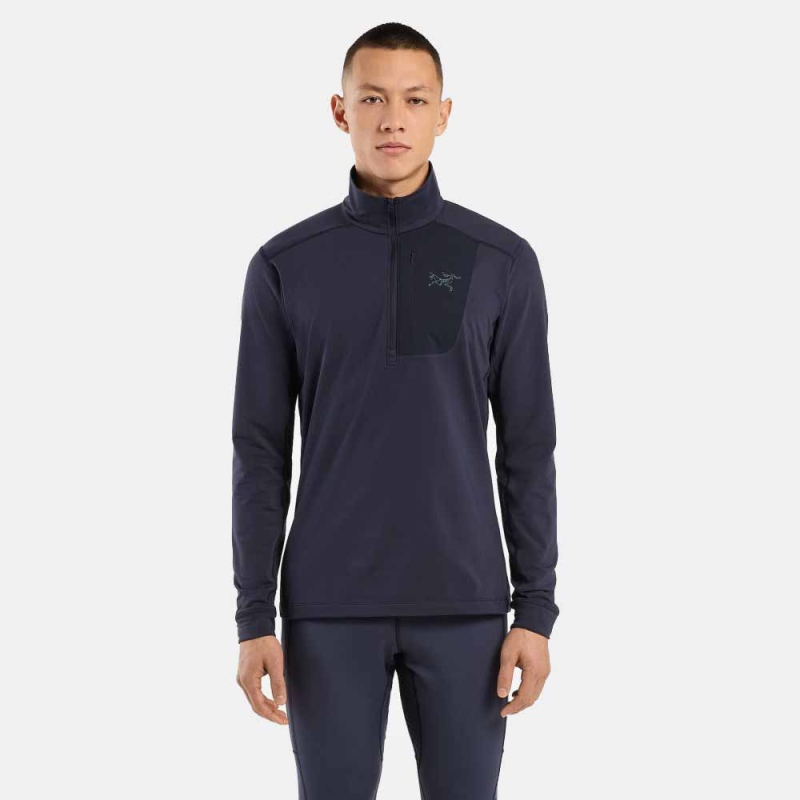 Arc'teryx Rho LT Zip Neck Black Sapphire