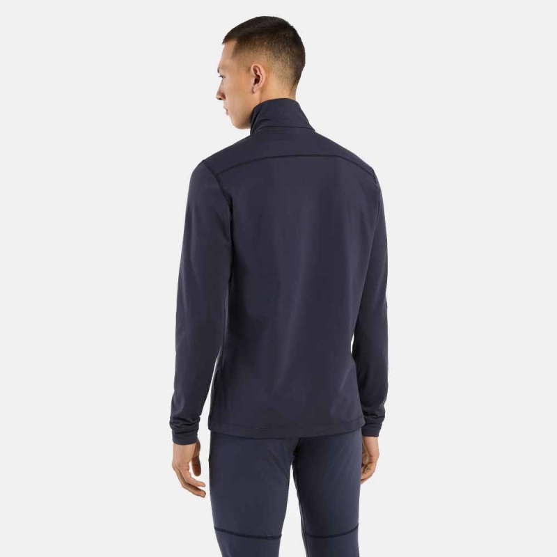 Arc'teryx Rho LT Zip Neck Black Sapphire