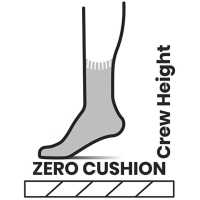 Smartwool Hike Zero Cushion Crew Socks Performance Socks Wom Light Gray