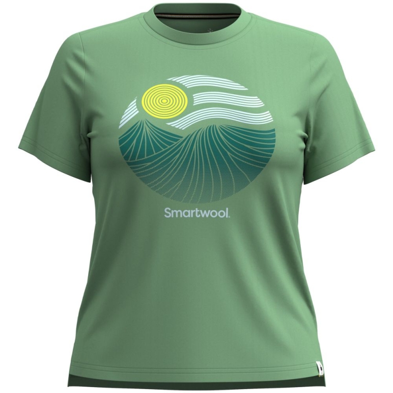 Smartwool Horizon View Graphic Short Sleev Women's Honey Dew