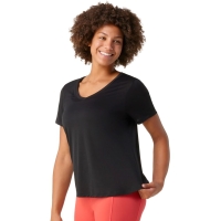 Smartwool Active Ultralite V-Neck Short Women's Black