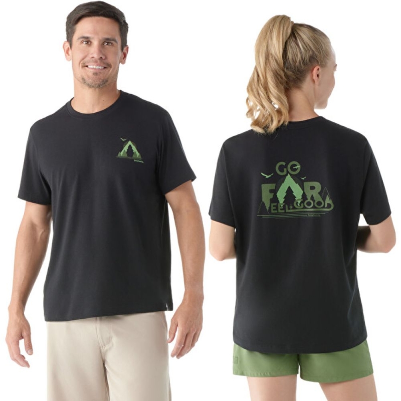 Smartwool Go Far. Feel Good. Graphic Short Sleeve Black
