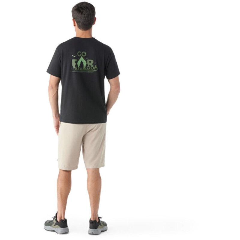 Smartwool Go Far. Feel Good. Graphic Short Sleeve Black