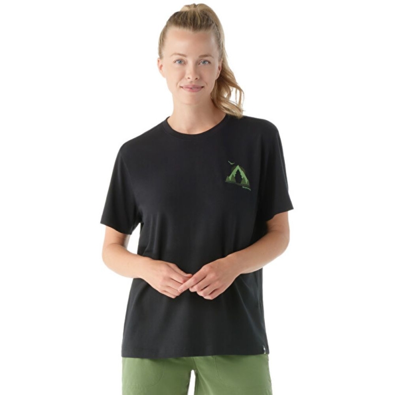 Smartwool Go Far. Feel Good. Graphic Short Sleeve Black