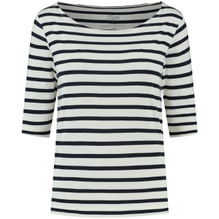 Blue Loop Originals Refibra 3/4 Stripe Longsleeve Women's White/ Navy
