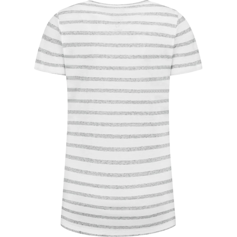 Blue Loop Originals Refibra Breton Stripe T-shirt Women's White/ Light Blue