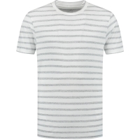 Blue Loop Originals Refibra Breton Stripe T-shirt White/ Light Blue
