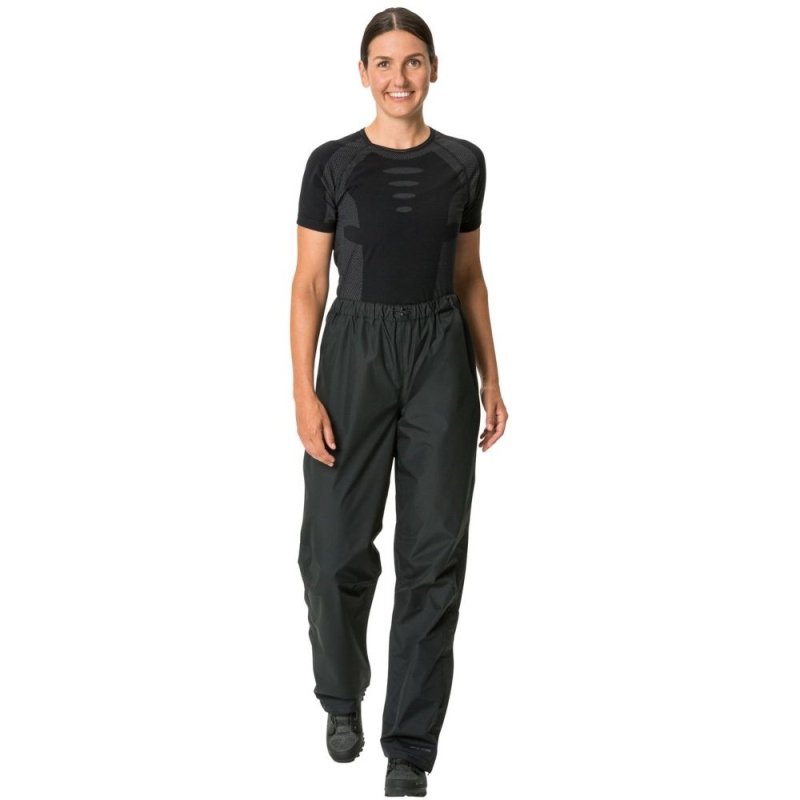 Vaude Fluid Pants S/S+L/S Short Women's Black