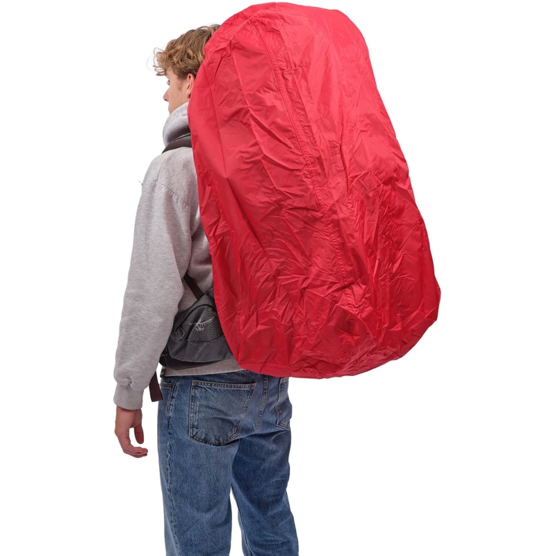Lowland Raincover & Flightbag Red