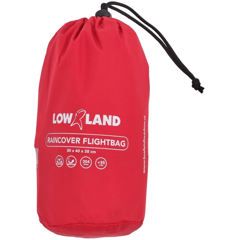 Lowland Raincover & Flightbag Red