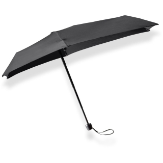 Senz Micro foldable storm umbrella Pure Black