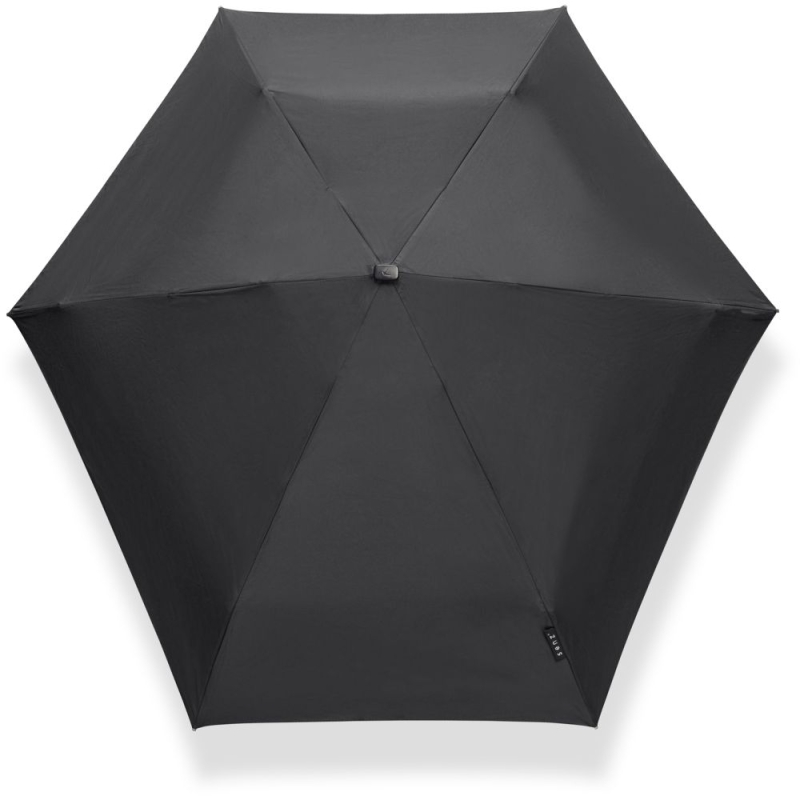 Senz Micro foldable storm umbrella Pure Black