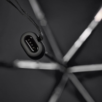 Senz Micro foldable storm umbrella Pure Black