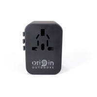 Origin Outdoor Universal Travel Adapter Black