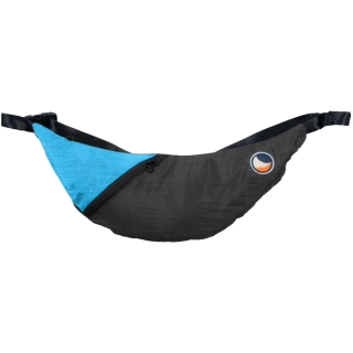 Ticket to the Moon Upcycled Sling Bag Dark Grey / Aqua