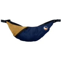 Ticket to the Moon Upcycled Sling Bag  Navy Blue / Gold