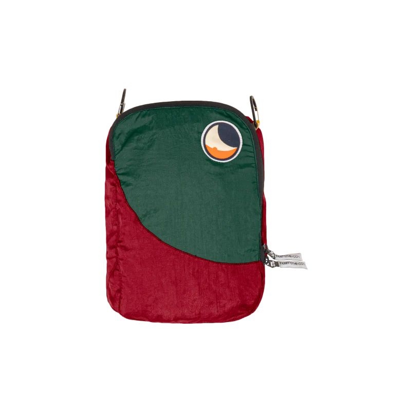 Ticket to the Moon Travel Cube M Burgundy / Dark Green