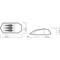 Helsport Adventure  Lofoten SL 3 Tent Stone Grey /Sunset Yellow