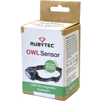 Rubytec Owl Sensor USB rechargeable Headlight Red