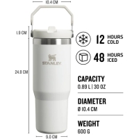 Stanley The IceFlow Flip Straw Tumbler 0,89L Frost