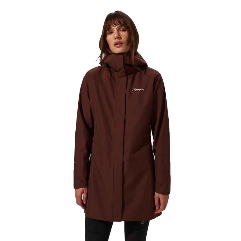 Berghaus Omeara Long Jacket Women's CEDAR BROWN
